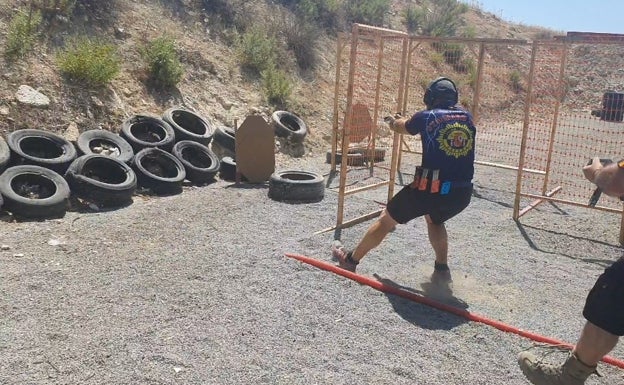 Un entrenamiento de tiro. 