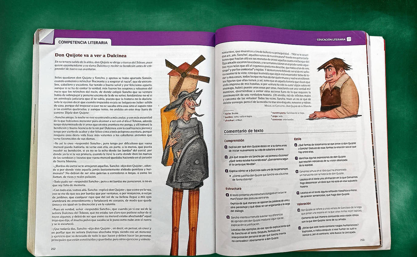 ESO. 3º CURSO. El Quijote. En Lengua Castellana y Literatura ya no se citan obras con las que se tiene que trabajar en el aula. Antes figuraban El Quijote, La Celestina y El Lazarillo de Tormes, entre otras. 