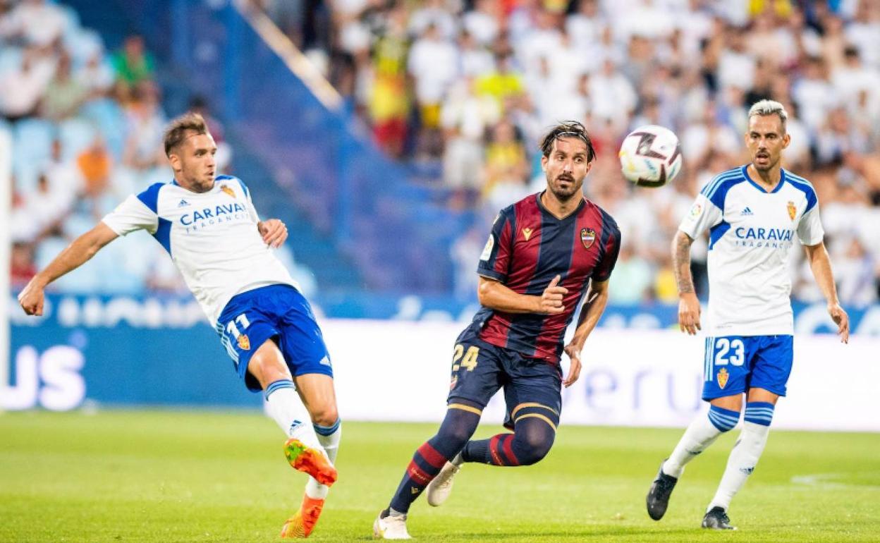 José Campaña, durante el partido contra el Zaragoza.