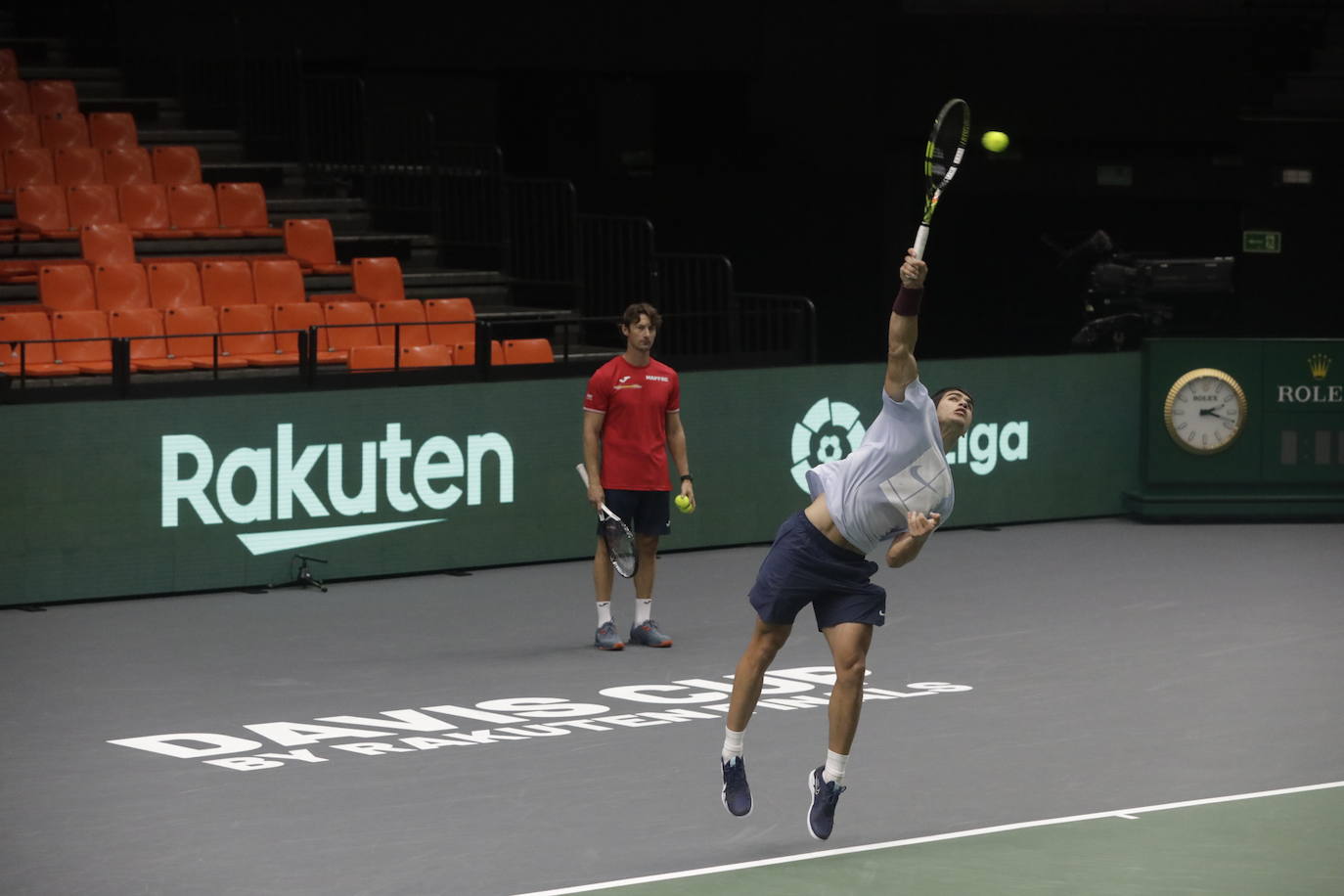 Fotos: Alcaraz ya entrena en Valencia