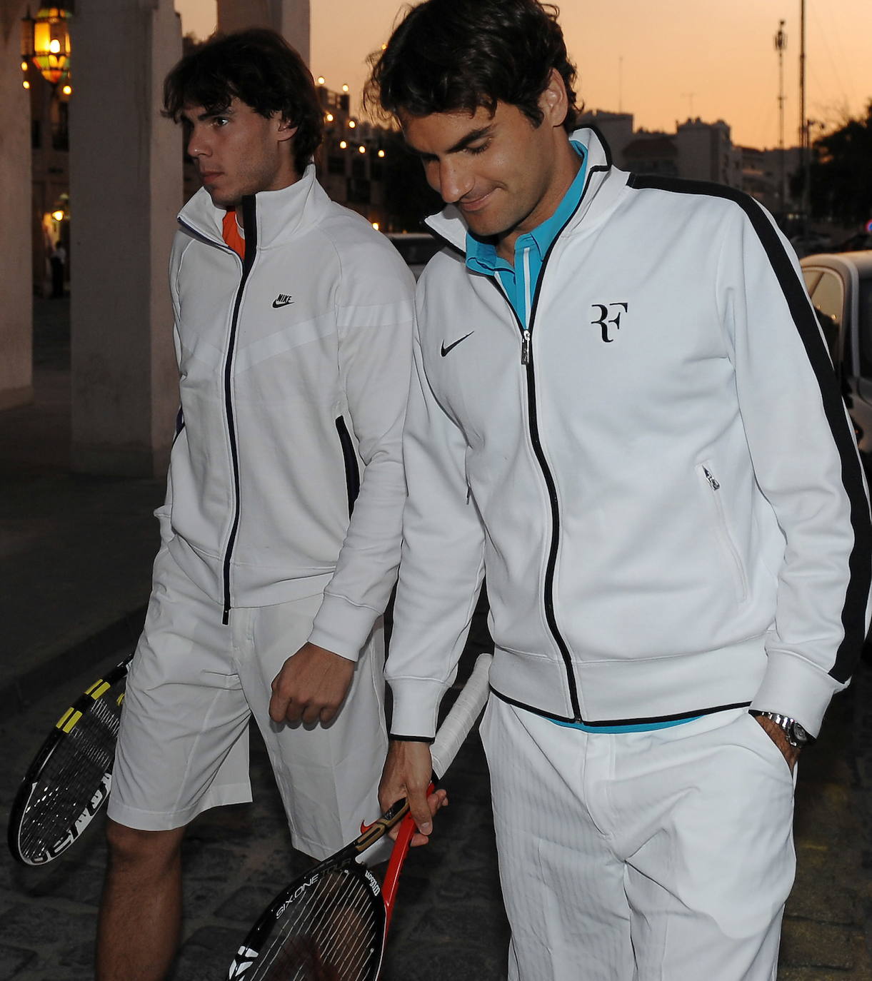 Nadal y Federer en 2010.