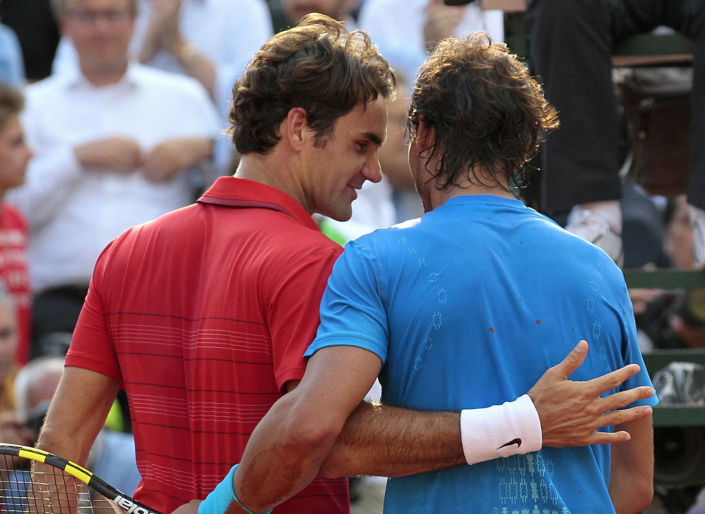 Federer y Nadal en 2019.