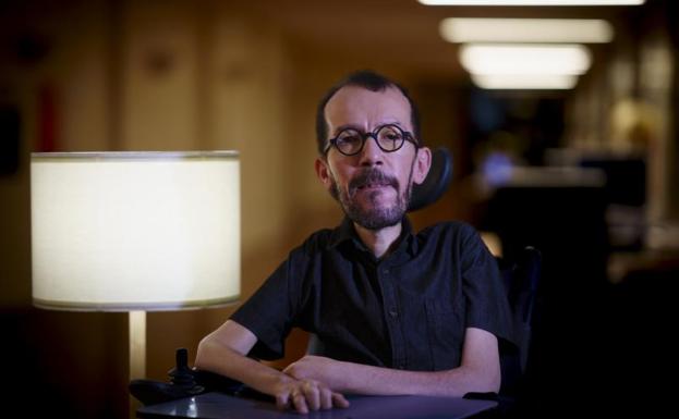 Pablo Echenique durante la entrevista.