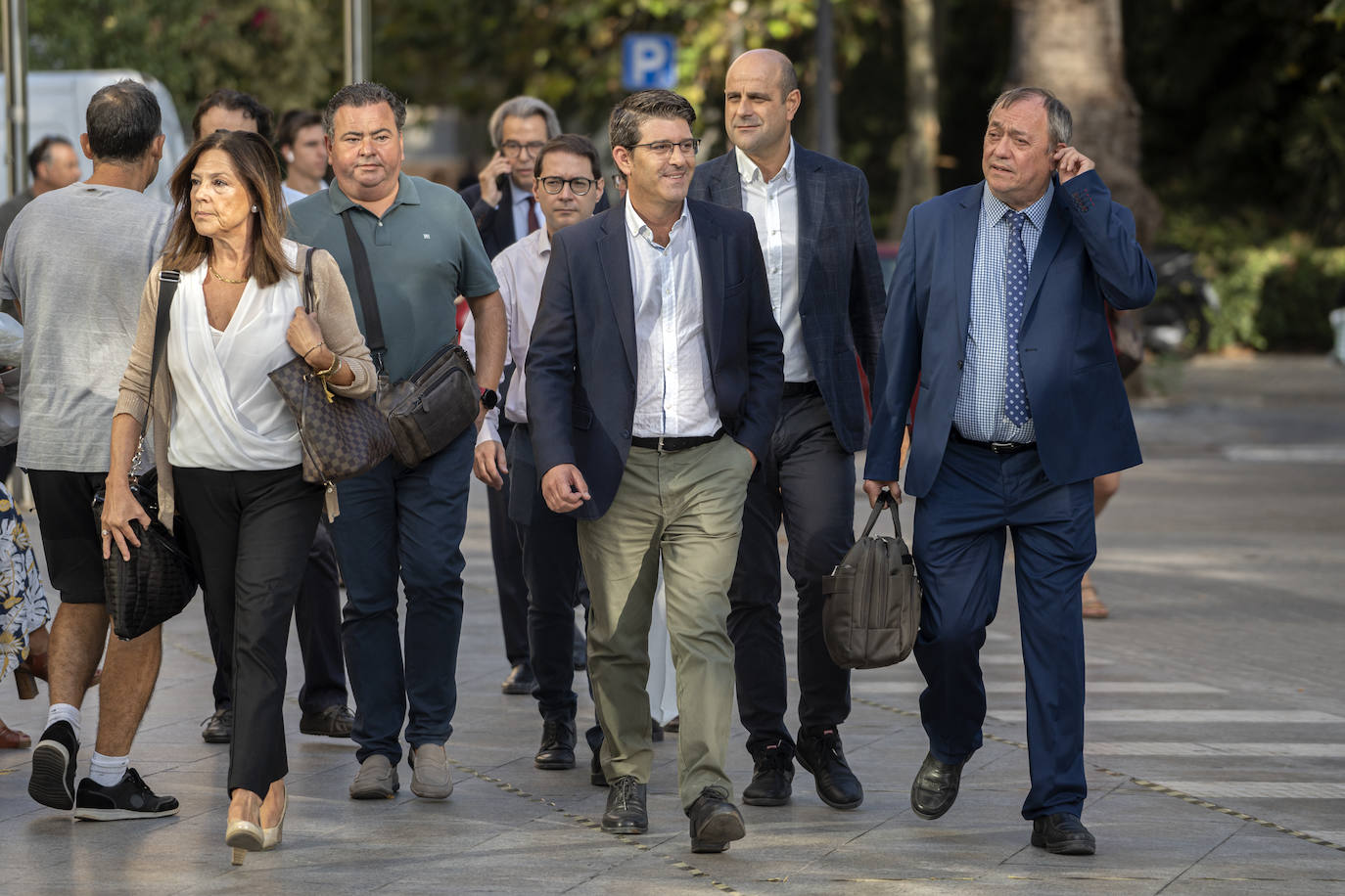 El expresidente de la Diputación de Valencia, Jorge Rodríguez, en la Ciudad de la Justicia de Valencia. 