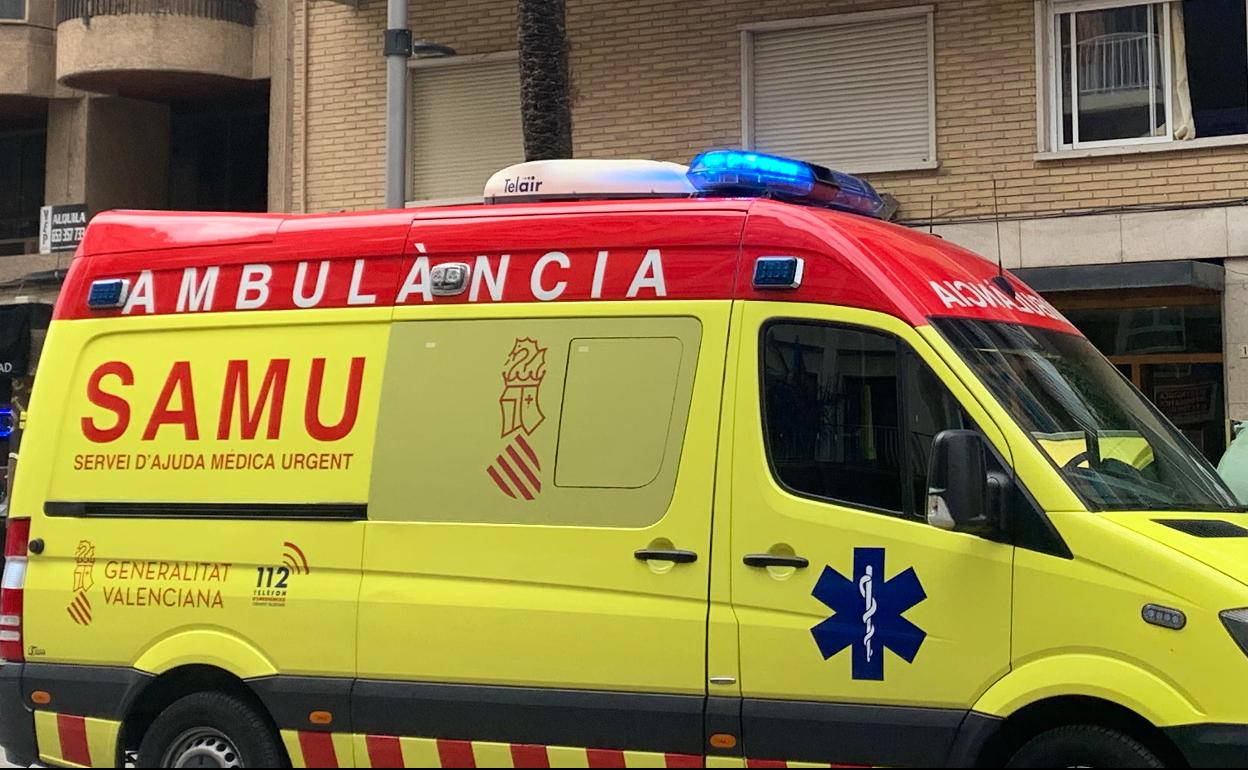 Una ambulancia del SAMU. 