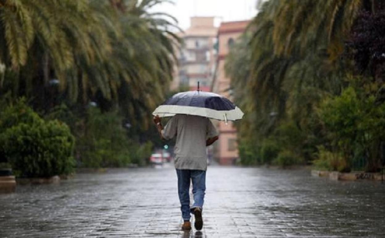 Lluvia en Valencia.