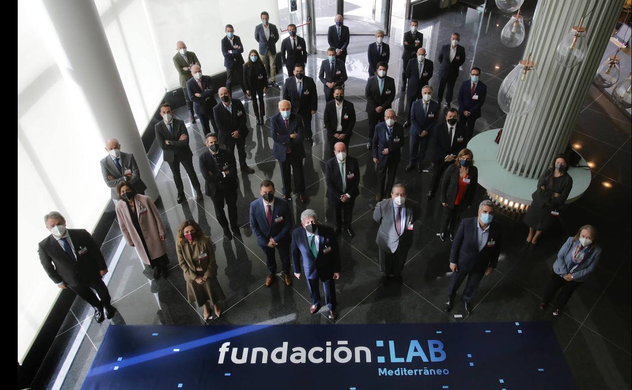 Los patronos de la Fundación LAB. 