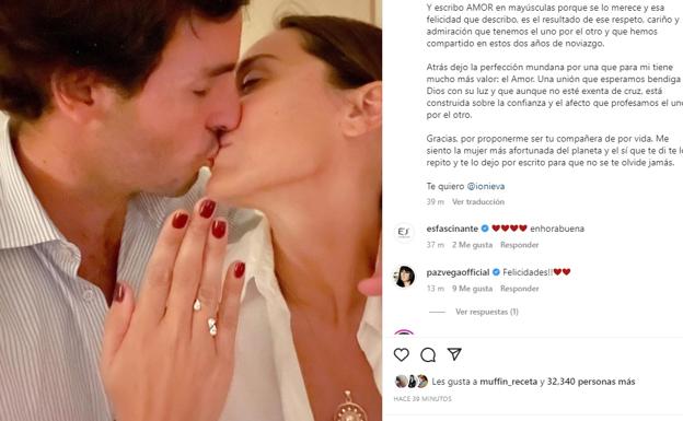 Tamara Falcó anuncia su boda con Íñigo Onieva