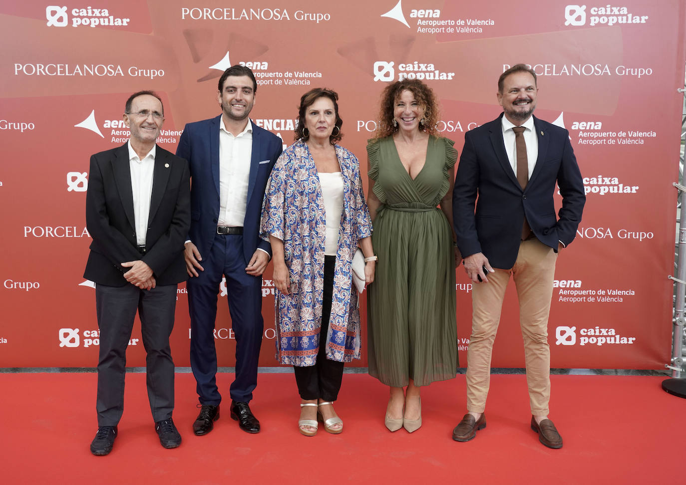 Bartolomé Nofuentes, concejal de Proyectos Europeos de Quart de Poblet, Paco Verdú, comercial de LAS PROVINCIAS, Carmen Martínez, alcaldesa de Quart, Lucía Guirado (jefa de prensa de Quart) y el alcalde de Silla Vicente Zaragozá.