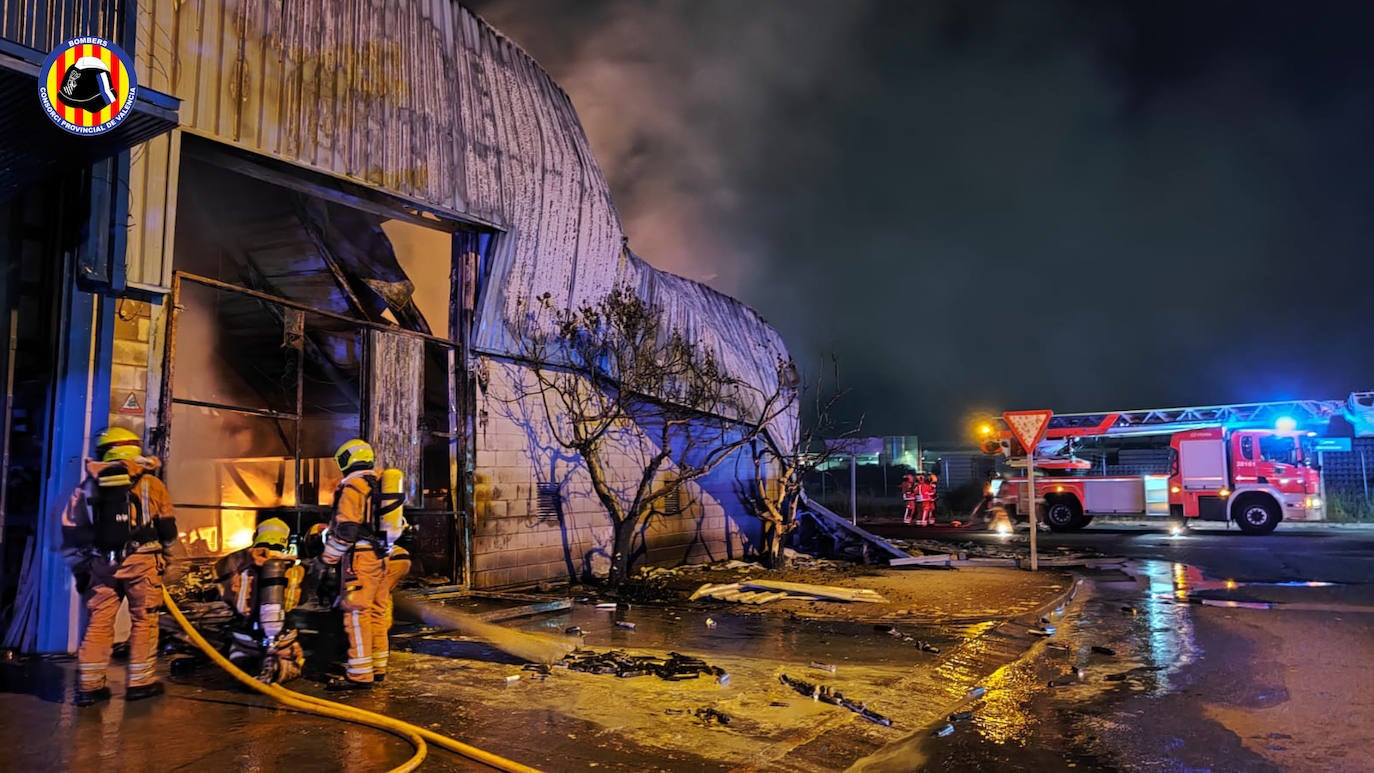 Incendio en una 