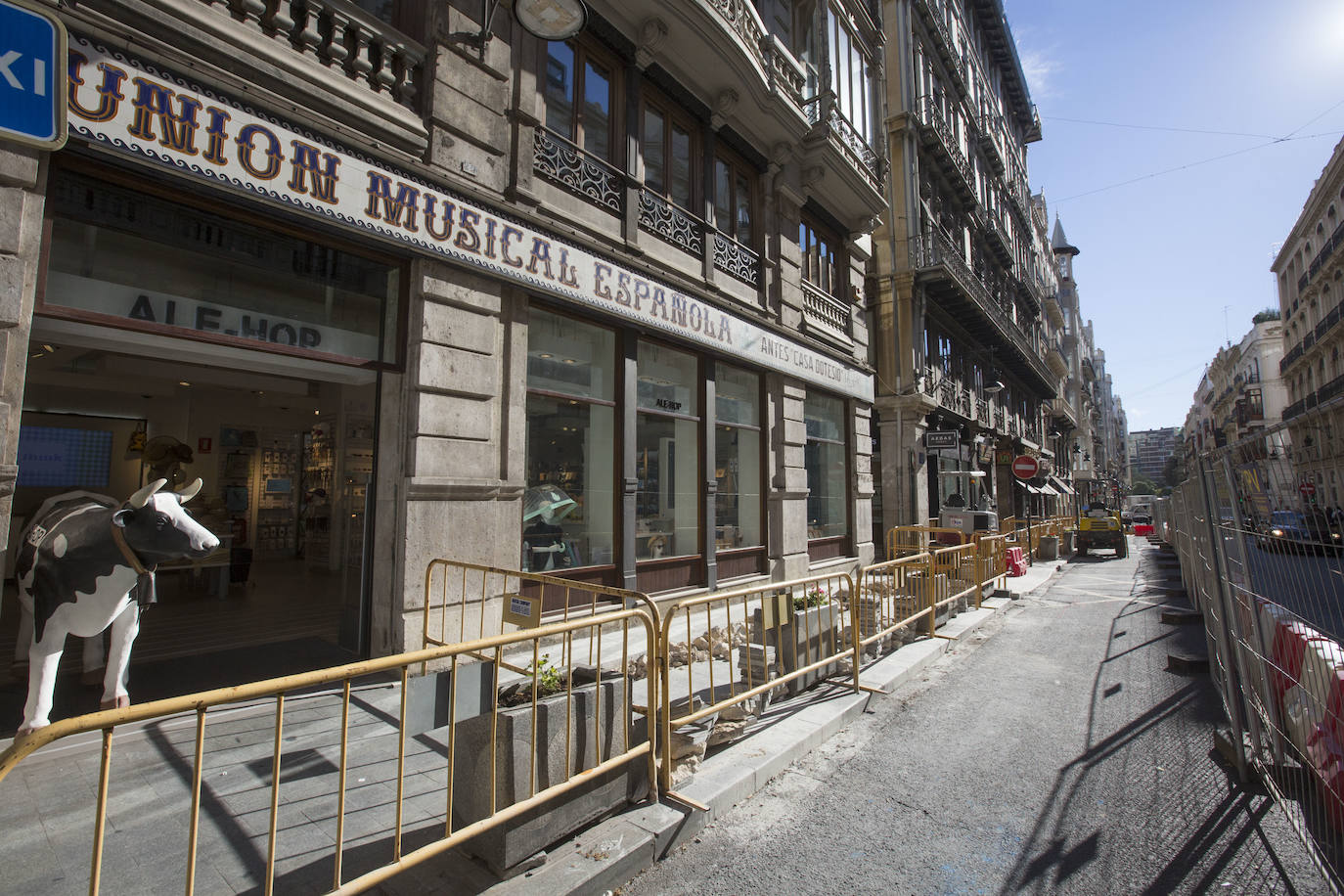 Fotos: Así siguen las obras de la calle de la Paz