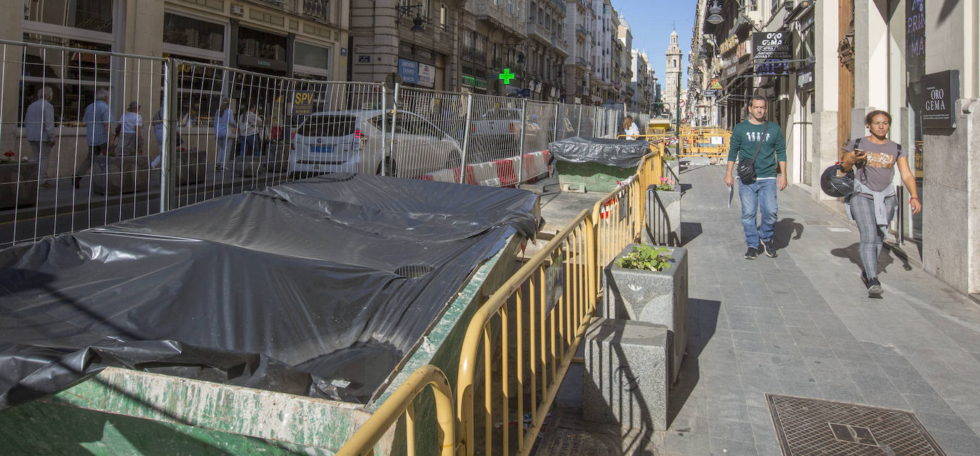 Fotos: Así siguen las obras de la calle de la Paz