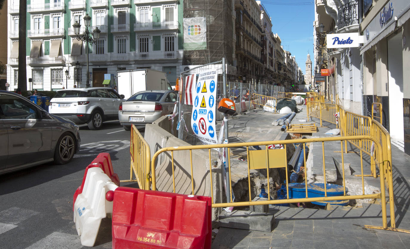 Fotos: Así siguen las obras de la calle de la Paz