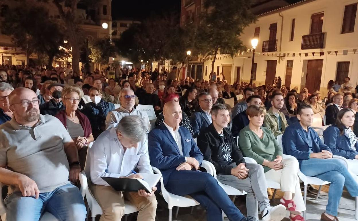 Acto de entrega de premios en las fiestas de Patraix. 