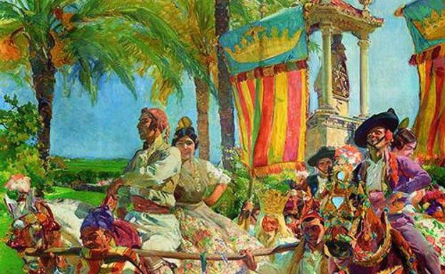 'Las grupas', el panel en el que Sorolla retrató a Valencia. 