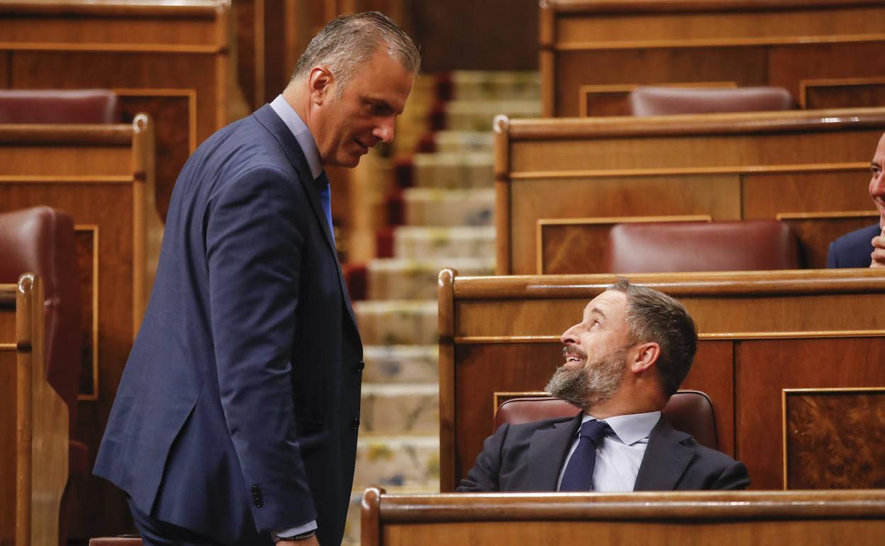 Javier Ortega Smith y Santiago Abascal.