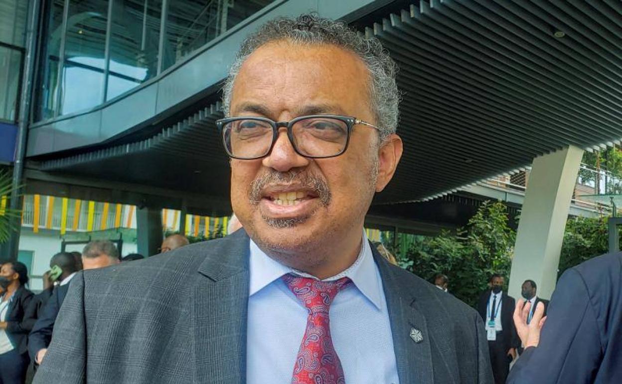 El secretario general de la OMS, Tedros Adhanom Ghebreyesus, a su llegada a una reunión en Kigali (Ruanda), el pasado junio.