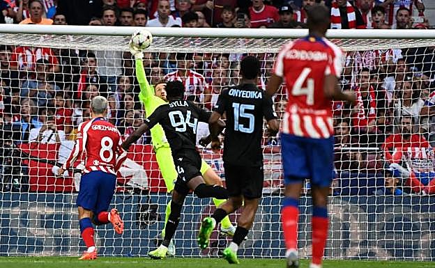 Mignolet, héroe del Brujas, frustra al Atlético en el Metropolitano