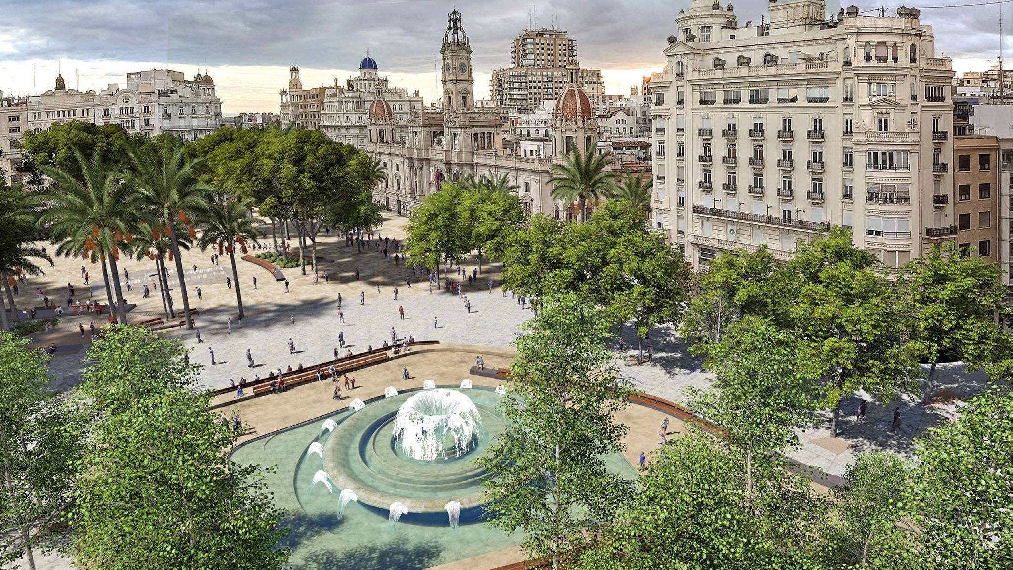 Fotos: Así será la nueva plaza del Ayuntamiento de Valencia