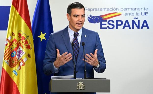 Pedro Sánchez interviene desde Bruselas tras la celebración del Consejo Europeo.