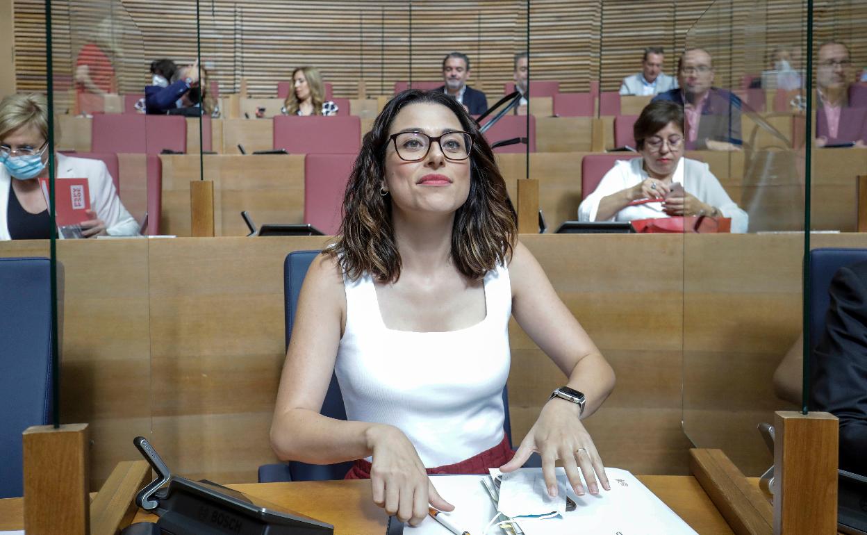 La vicepresidenta Aitana Mas. 