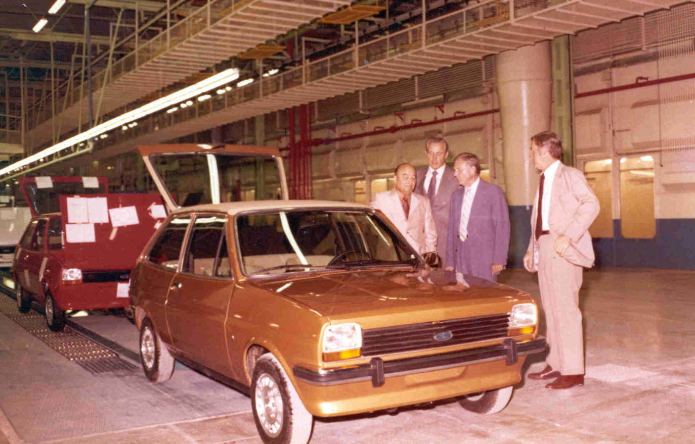 Primer modelo de Ford Fiesta en la planta de Almussafes.