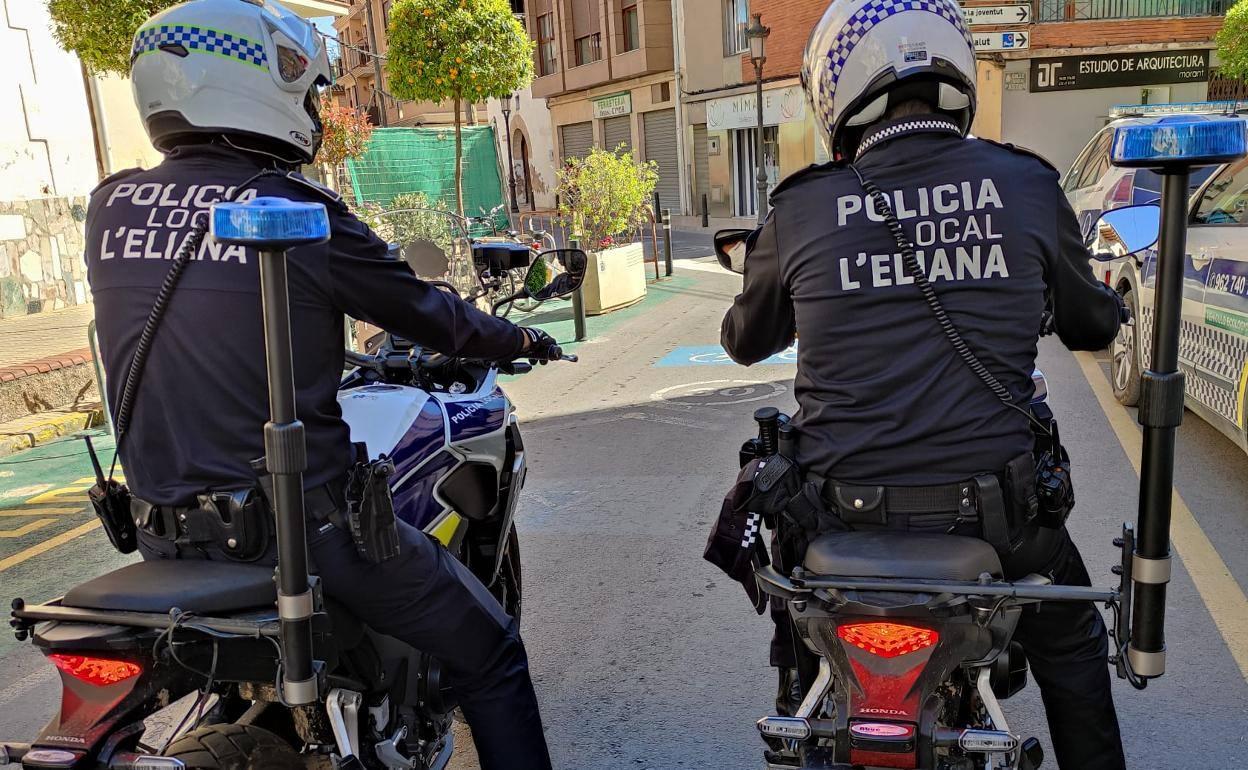 Efectivos de la Policía Local de l'Eliana. 