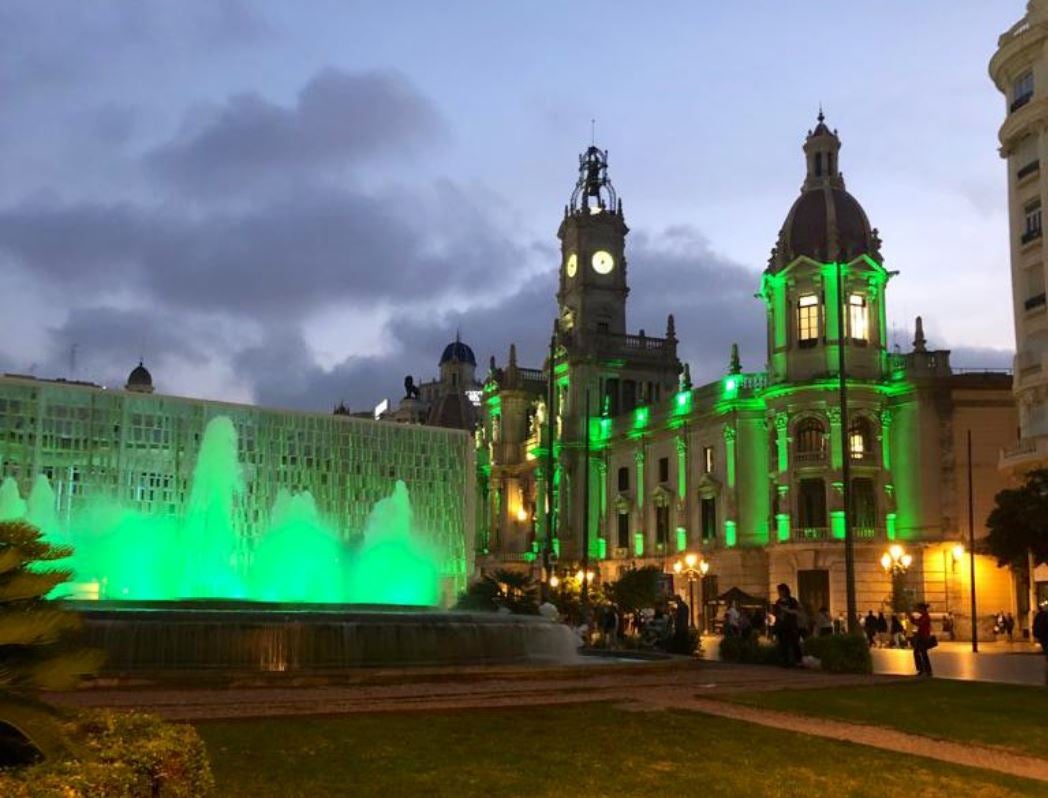 Valencia se tiñe de verde