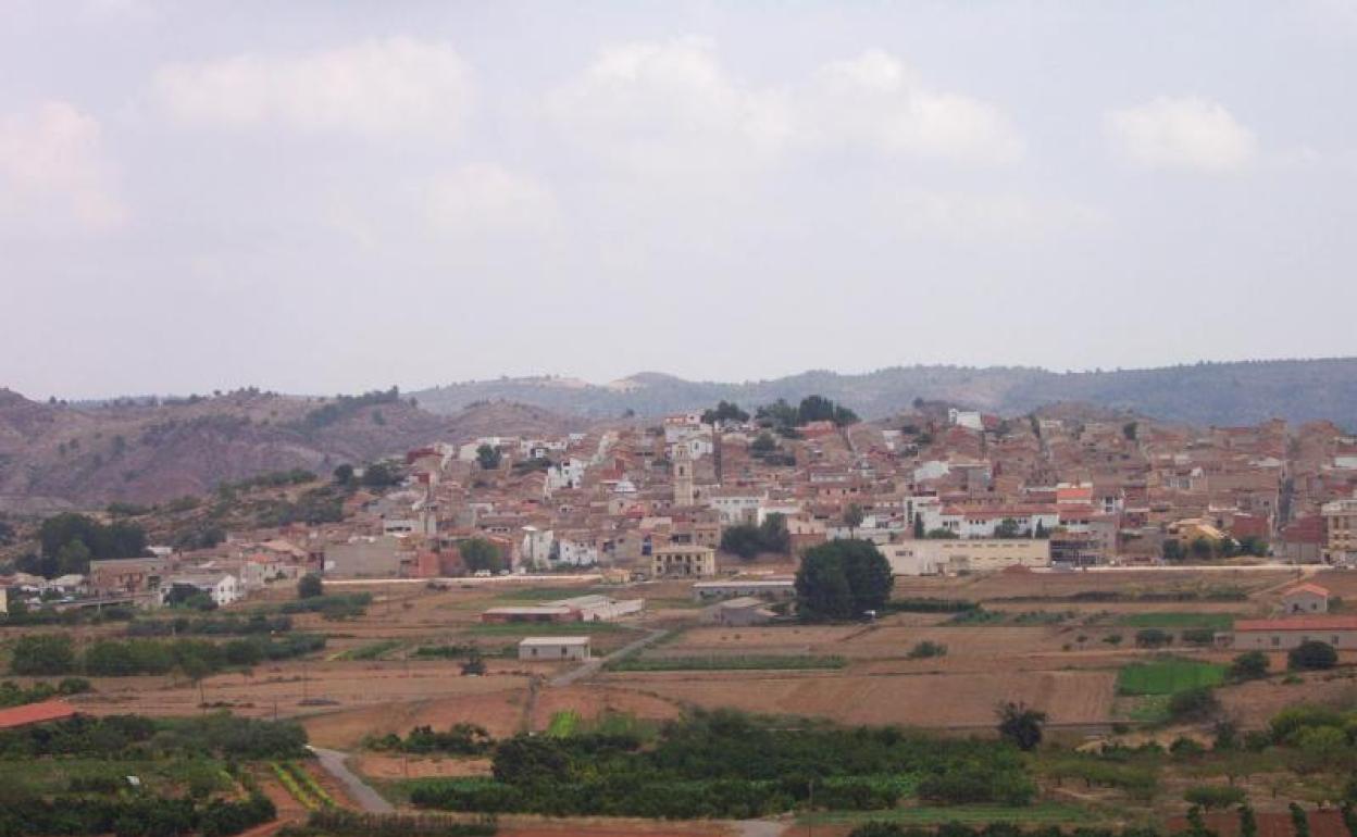 Vista general de Chella, uno de los municipios de la Canal de Navarrés. 