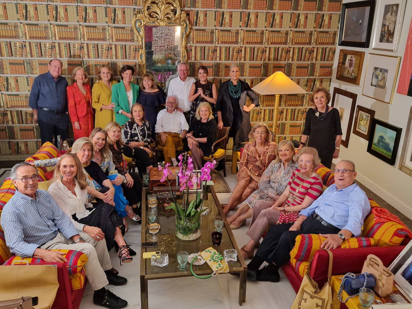 Encuentro de amigos en casa de Eloy Durá y Mamen Rivas.