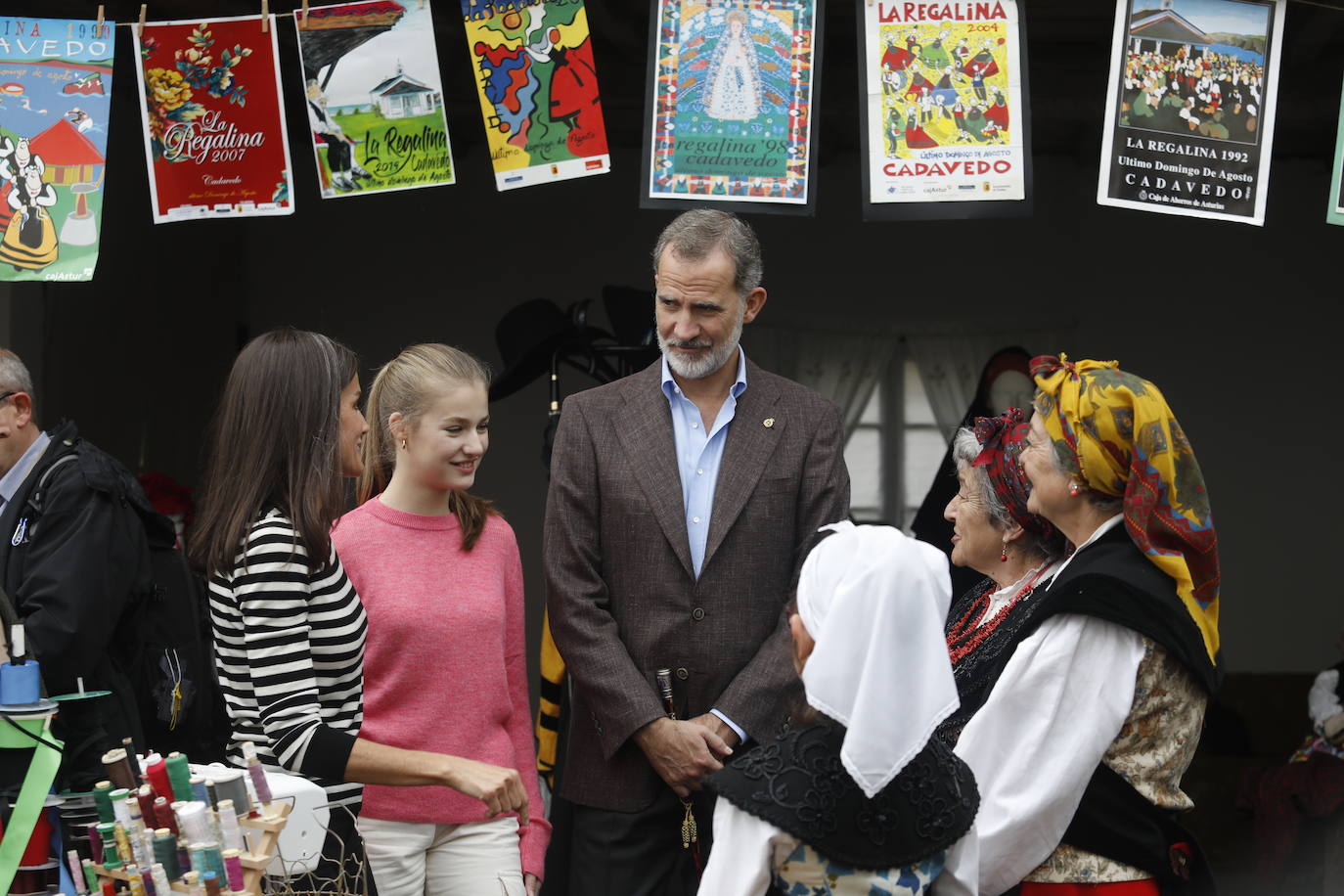 Fotos: La Reina lee el discurso de Leonor en Asturias al sentirse la Princesa indispuesta