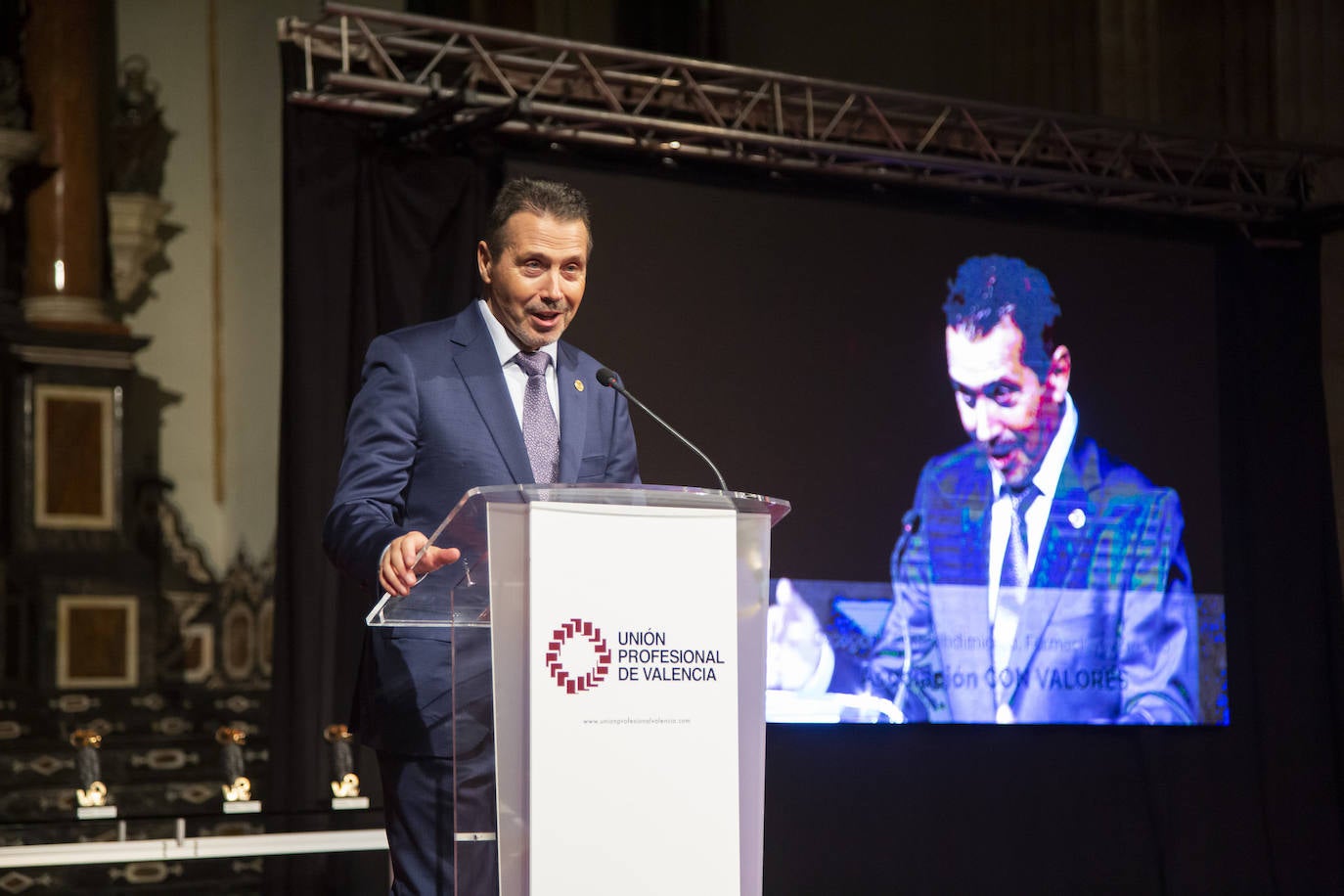 Acto de entrega de los VIII Premios a la Excelencia de Unión Profesionales de Valencia.