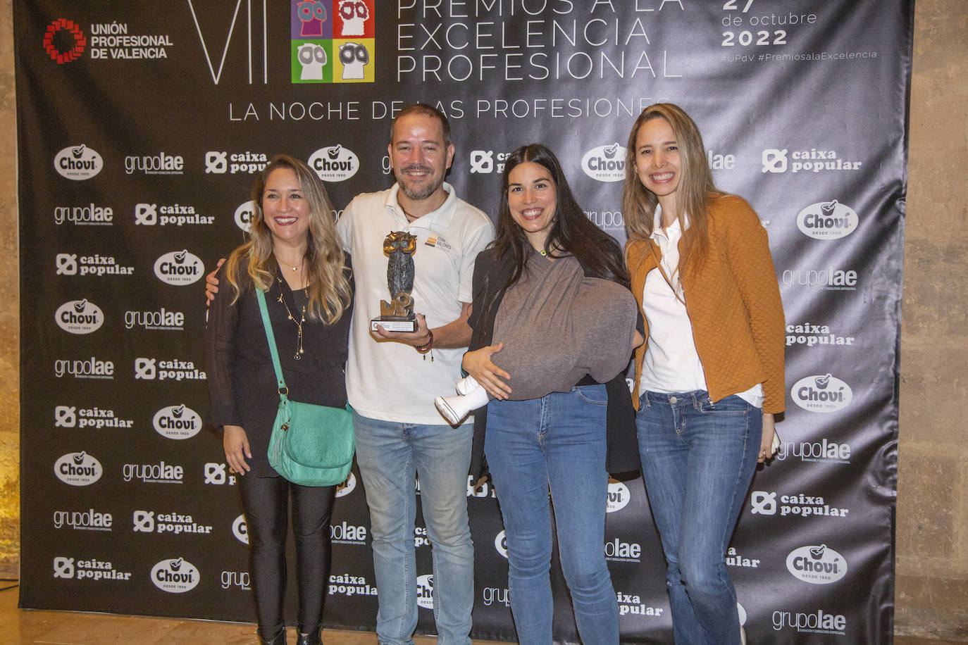 Acto de entrega de los VIII Premios a la Excelencia de Unión Profesionales de Valencia.