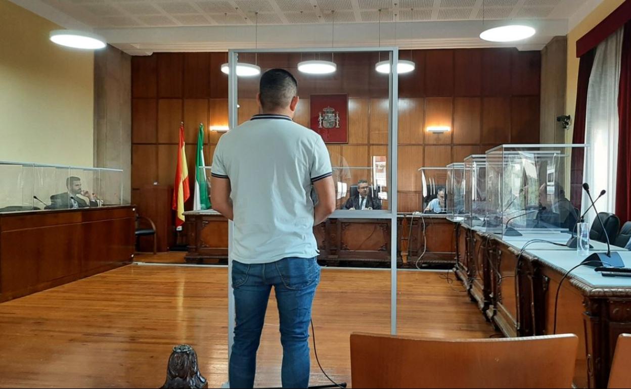 El acusado durante su declaración en la Audiencia Provincial. 