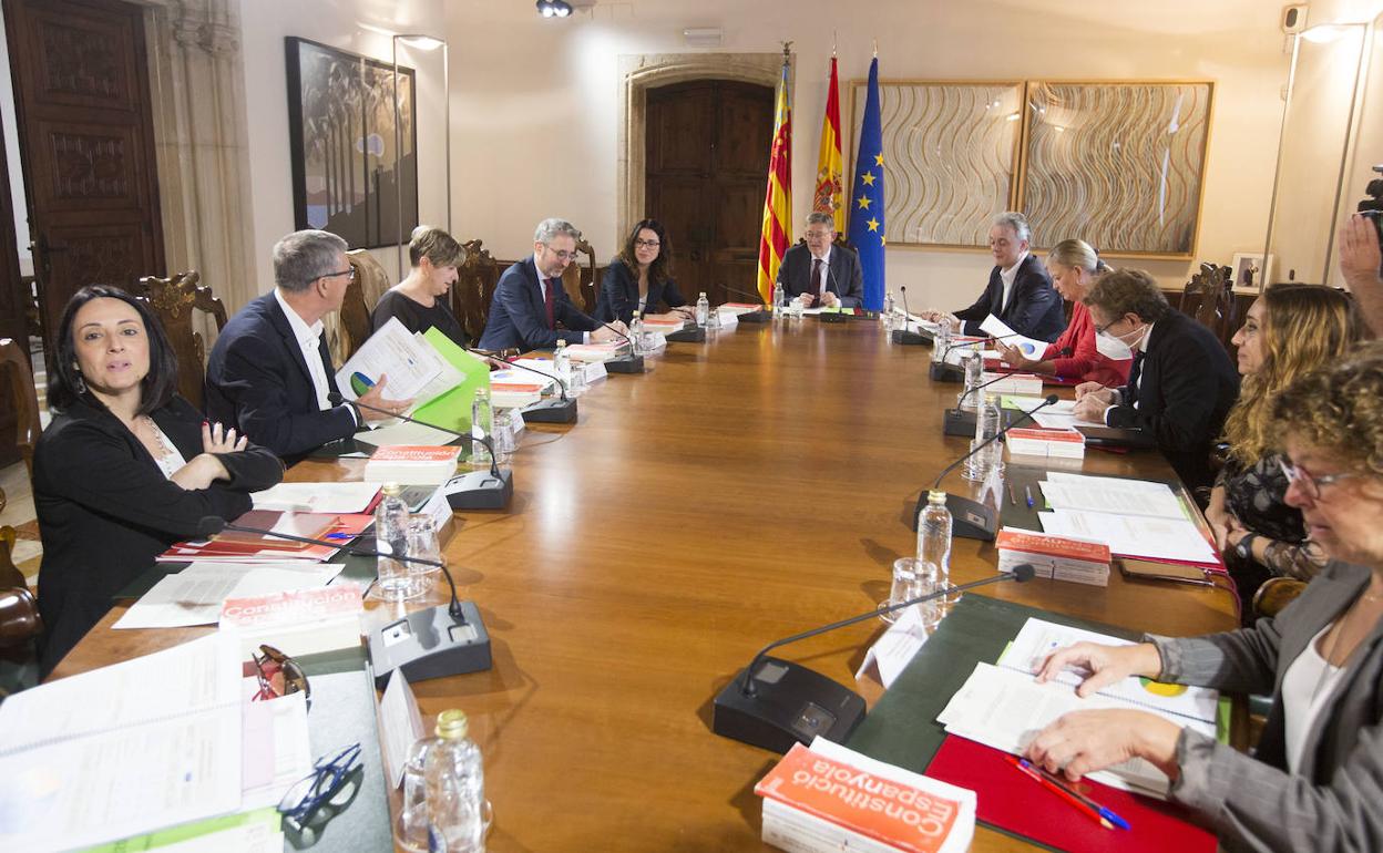 Reunión del Consell que aprobó el presupuesto de 2023 