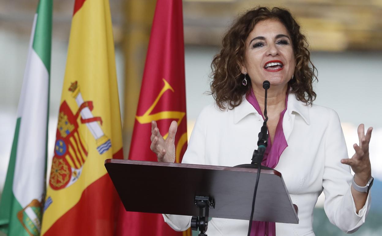 La ministra de Hacienda, María Jesús Montero. 