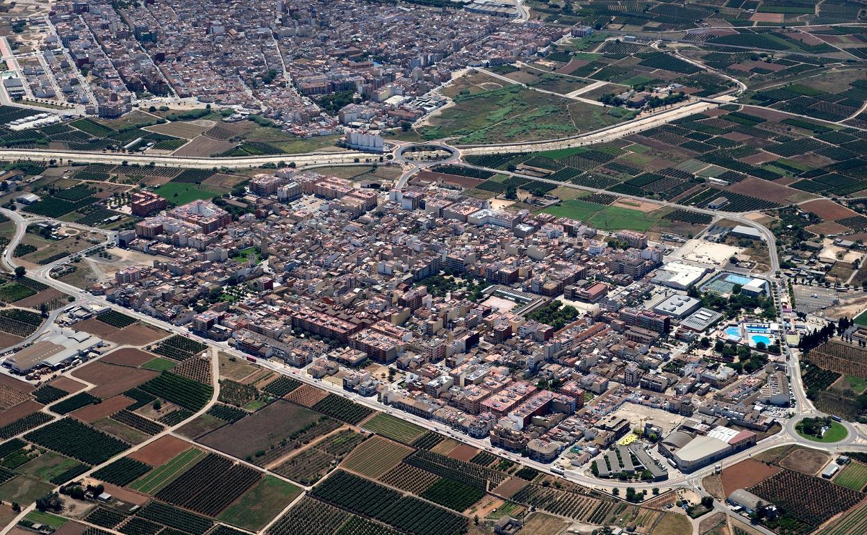 Vista general de Almussafes. 