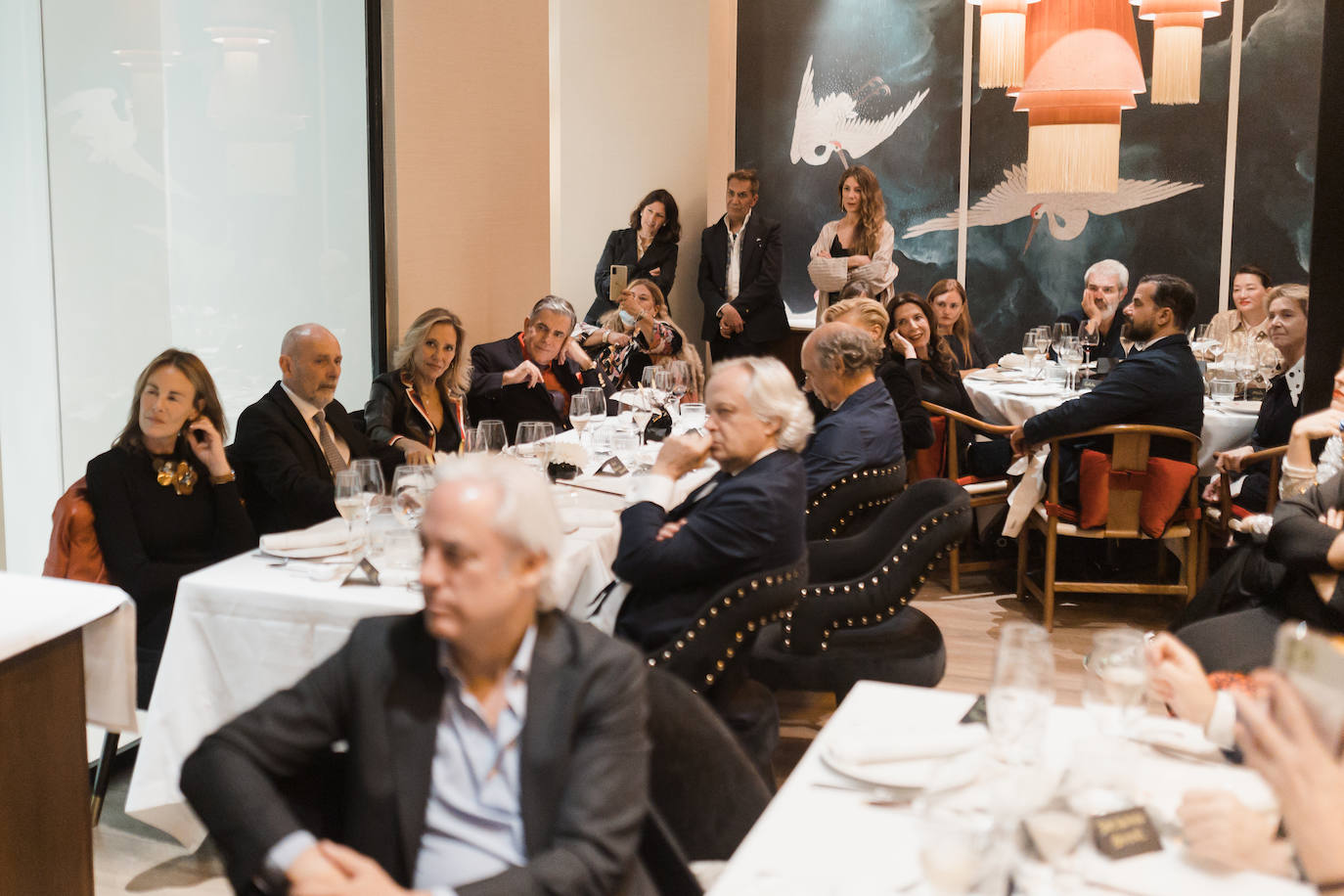 Algunos amigos de Carlos García-Calvo que no quisieron perderse el homenaje, celebrado en Madrid en el restaurante China Crown.