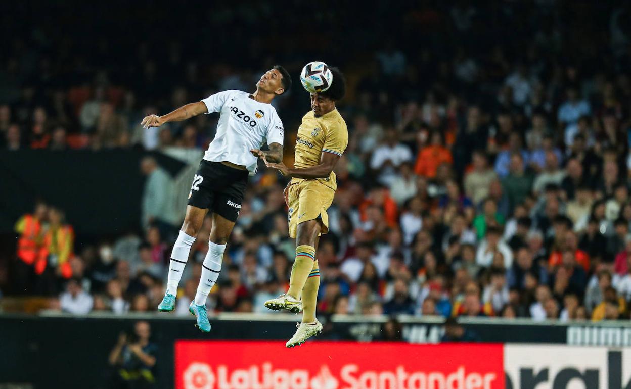 Marcos André, en el partido contra el Barça. 