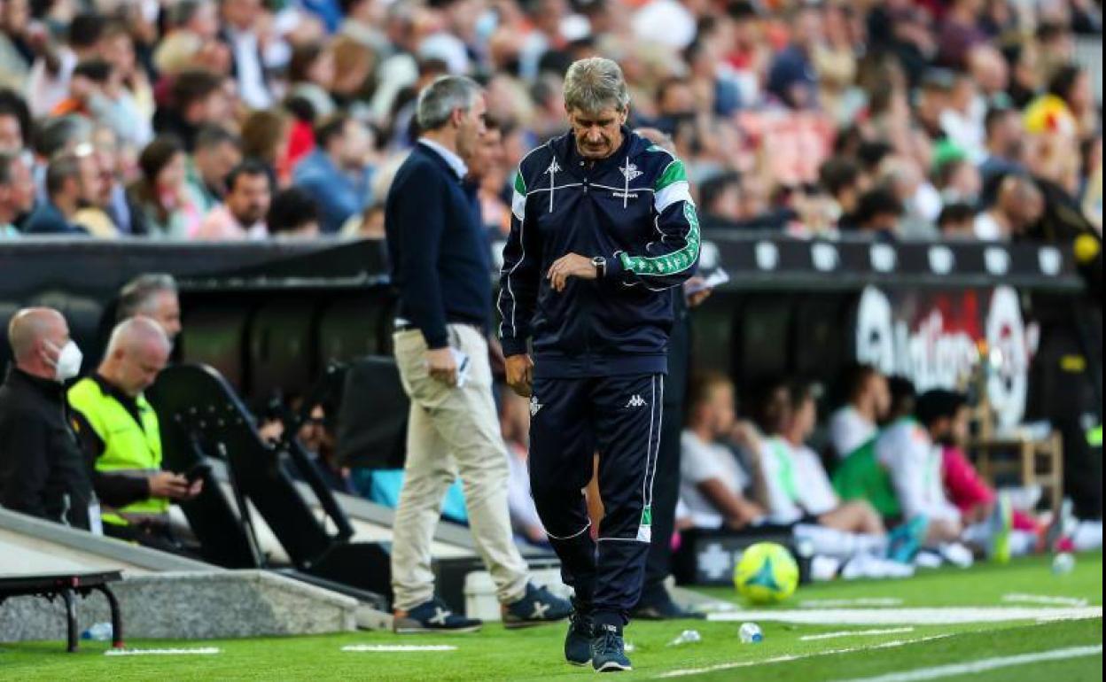 Pellegrini, en Mestalla.