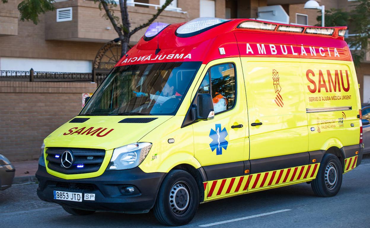 Una ambulancia del SAMU. 