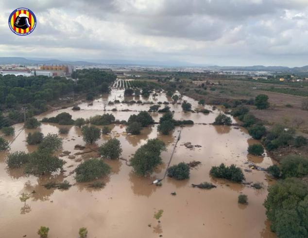 Quart de Poblet, inundado por las lluvias