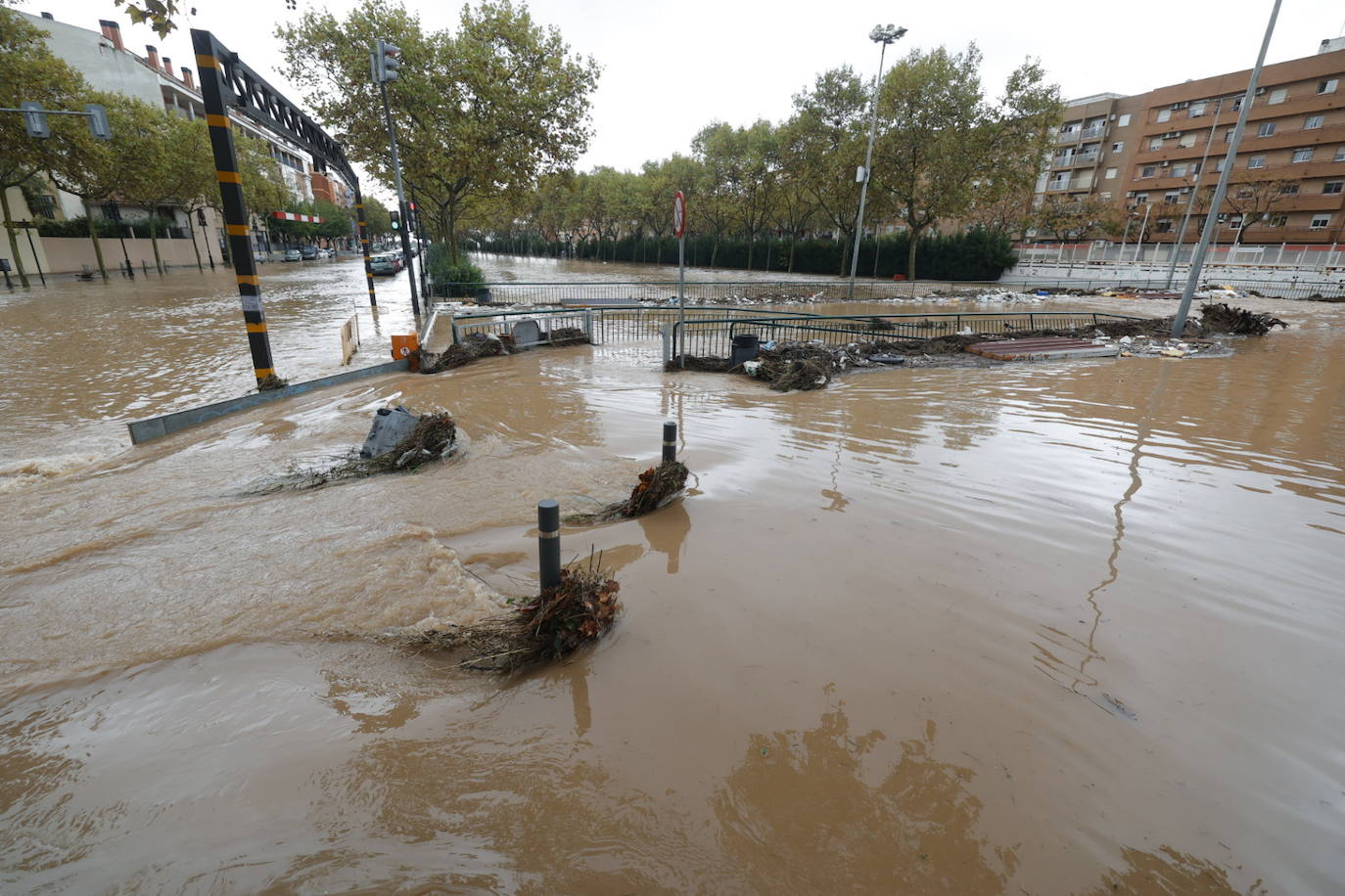 Aldaia, inundada por las fuertes lluvias