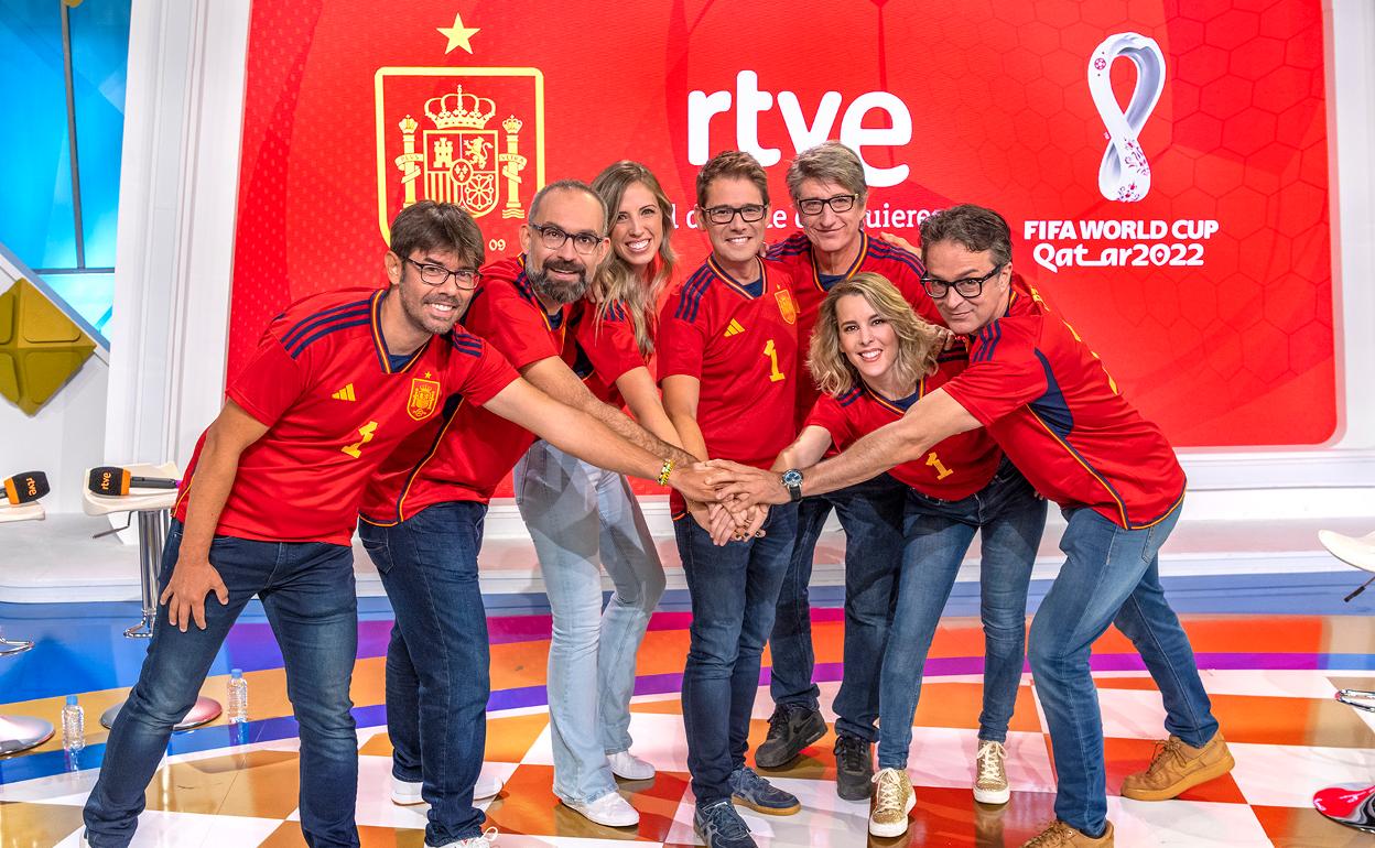 El equipo de RTVE en el mundial.