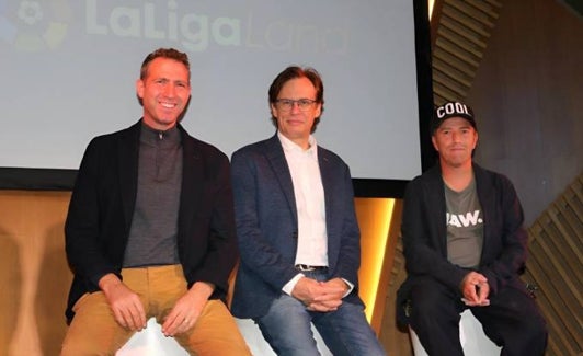 Presentación del convenio con LaLiga. 