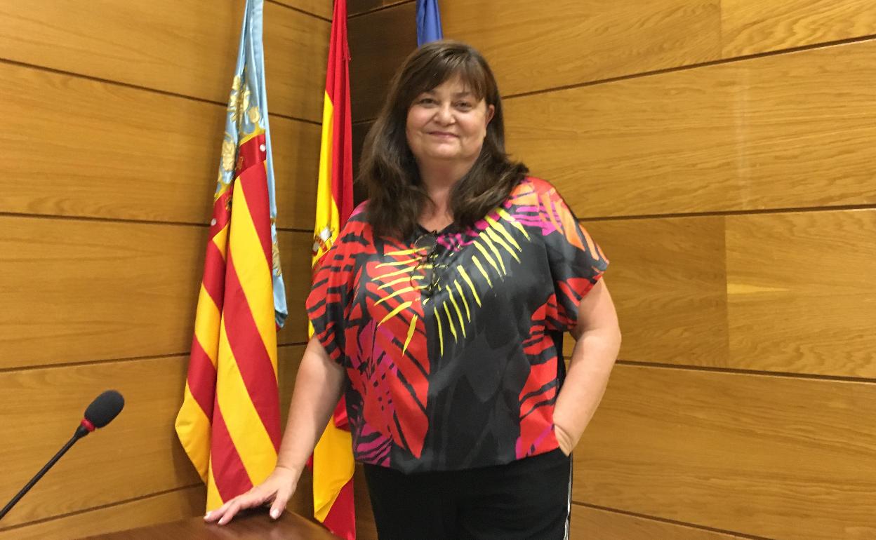 La alcaldesa de Potries, Assumpta Domínguez. 