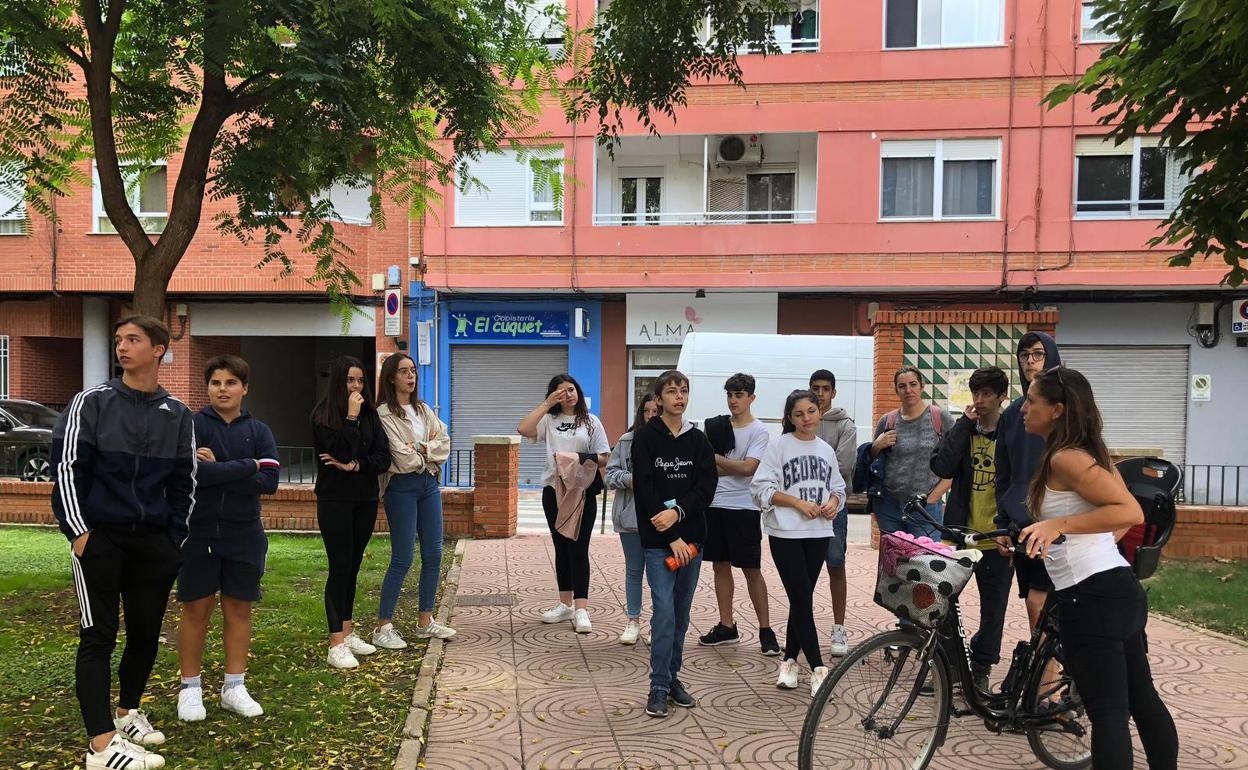 Los jóvenes han señalado los puntos peligrosos. 