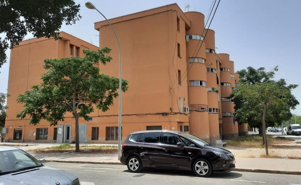 Viviendas en el barrio Los Palmerales de Elche. 