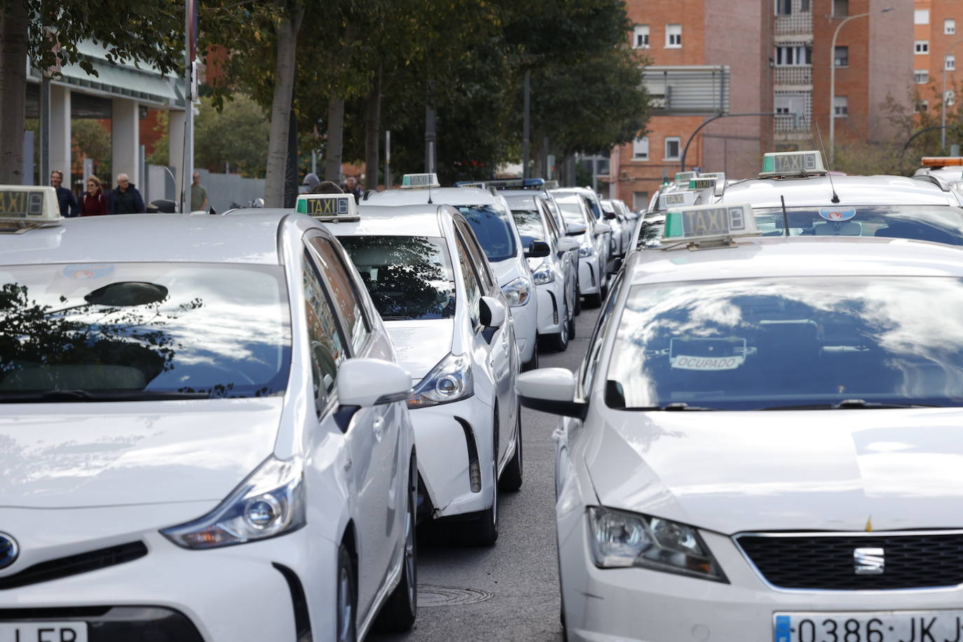 Fotos: Protesta de los taxistas en Valencia