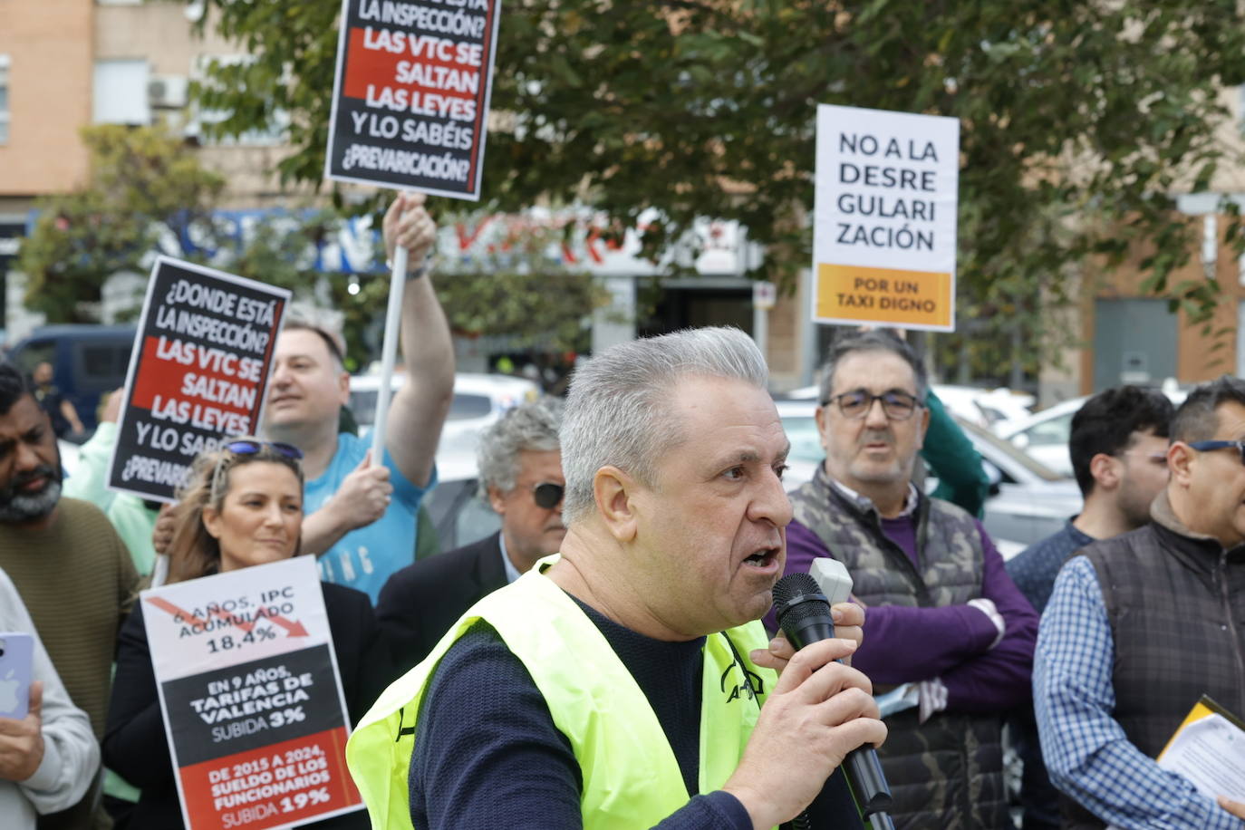 Fotos: Protesta de los taxistas en Valencia